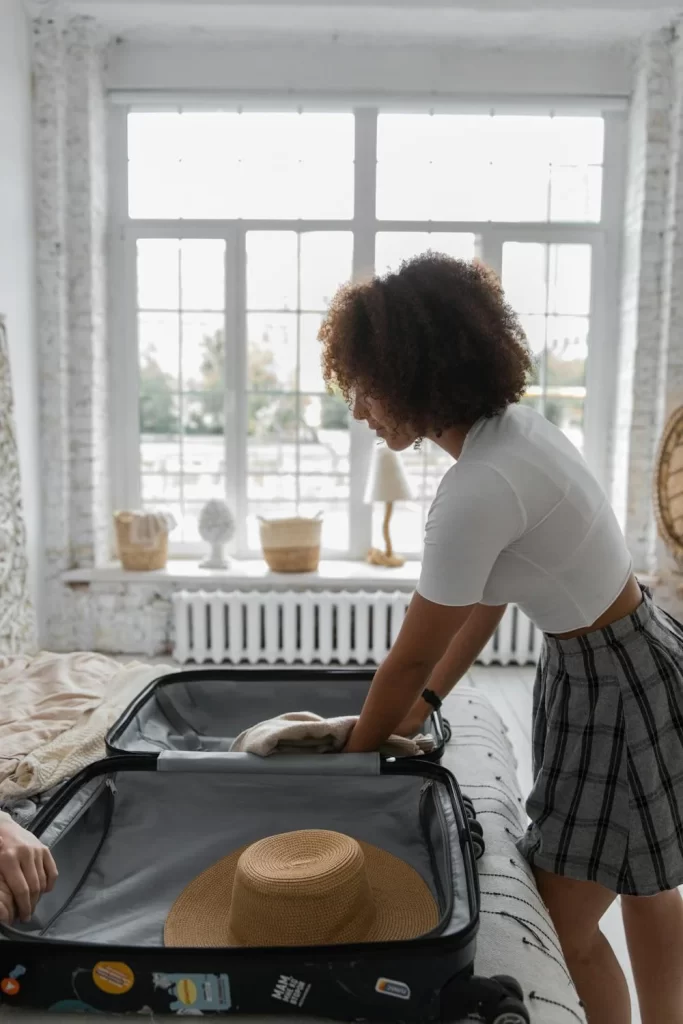 Vacation Outfits Packing Suitcase